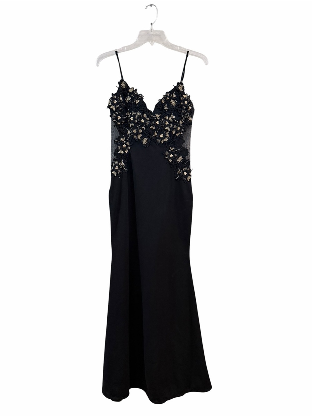 Fashion Nova black maxi dress lace bodice